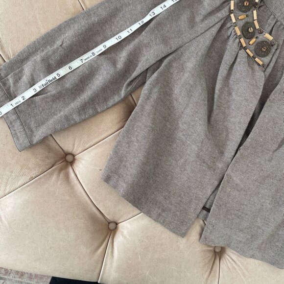 Adorable cropped  Brown Tweed Michael Michael Kors - Picture 8 of 11